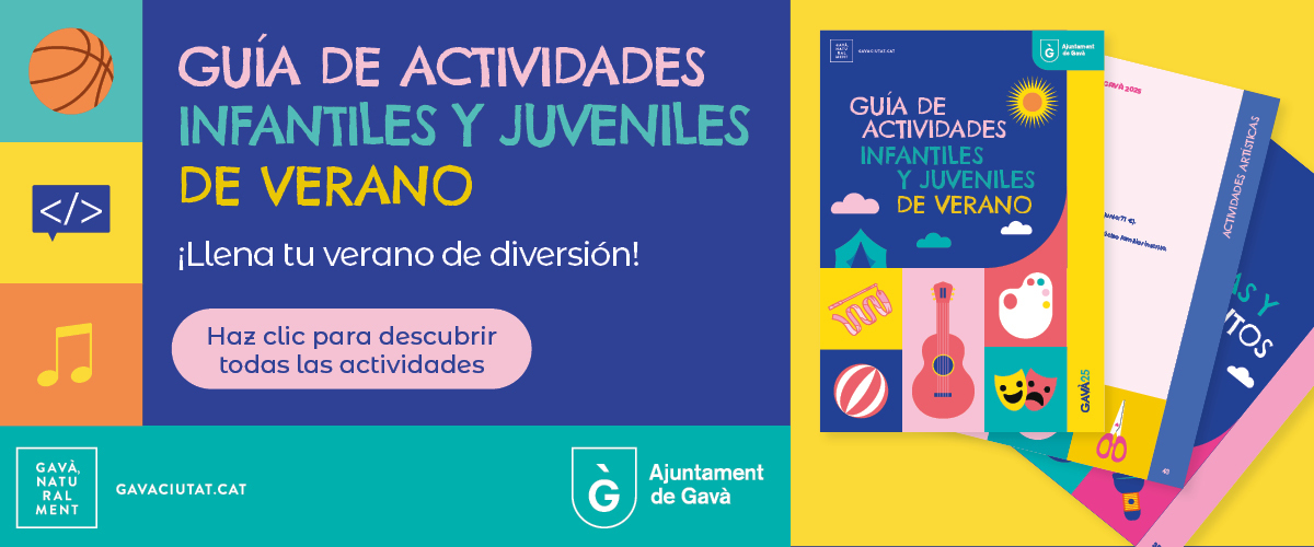 Guia d'activitats infantil i juvenil de Gavà Estiu 2025